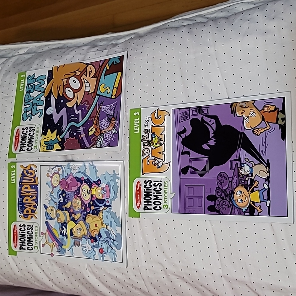Set of 3 Melissa and Doug Phonics Comics Level 3